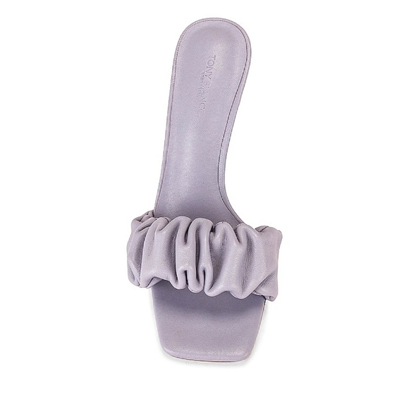 Tony Bianco Lavender Fara Scrunched Square Toe Sandal - Picture 6 of 15